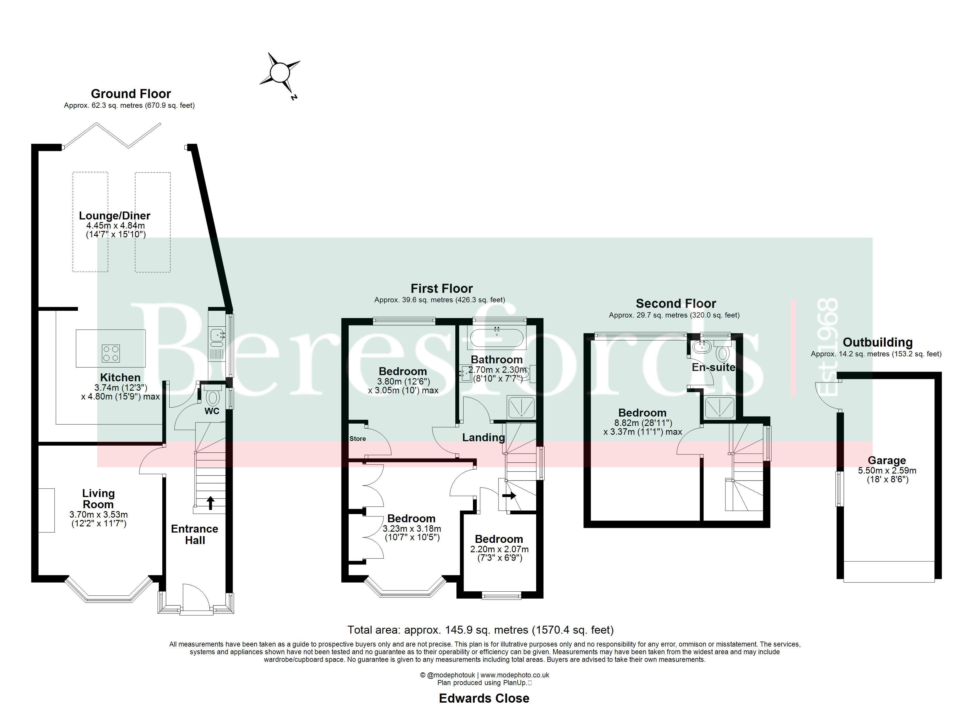 12, Edwards Close, Brentwood floorplan