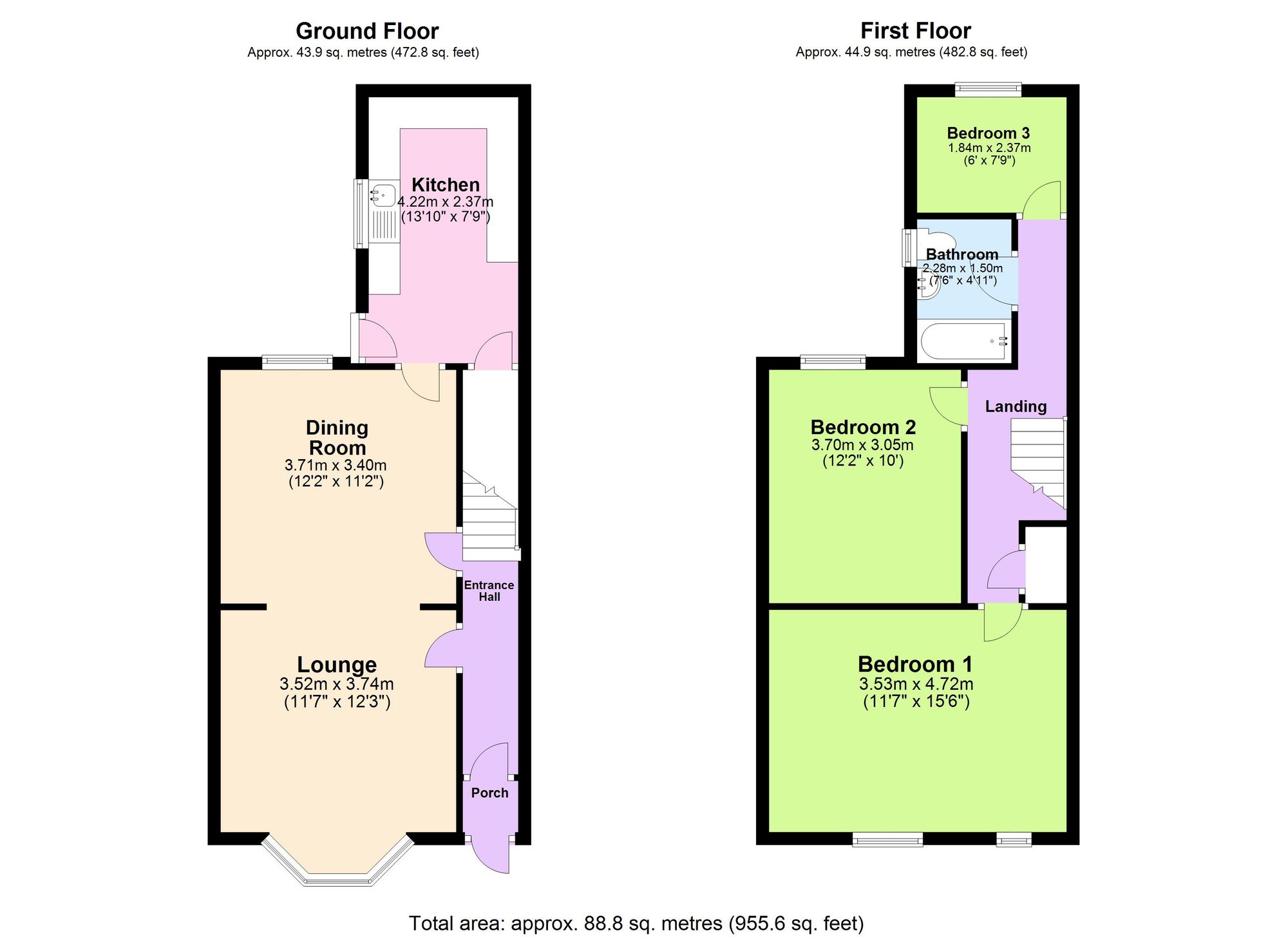 135 Great Park Street, Wellingborough floorplan