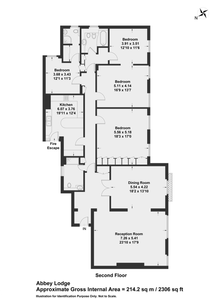 Abbey Lodge, St John's Wood floorplan