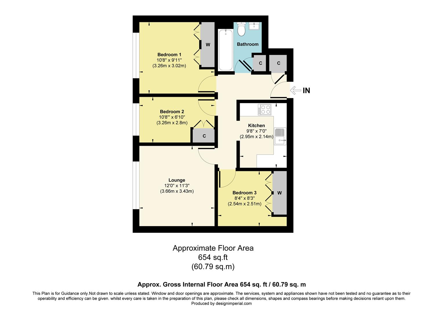 1 Laughton Court, Chiswick Close, Beddington floorplan
