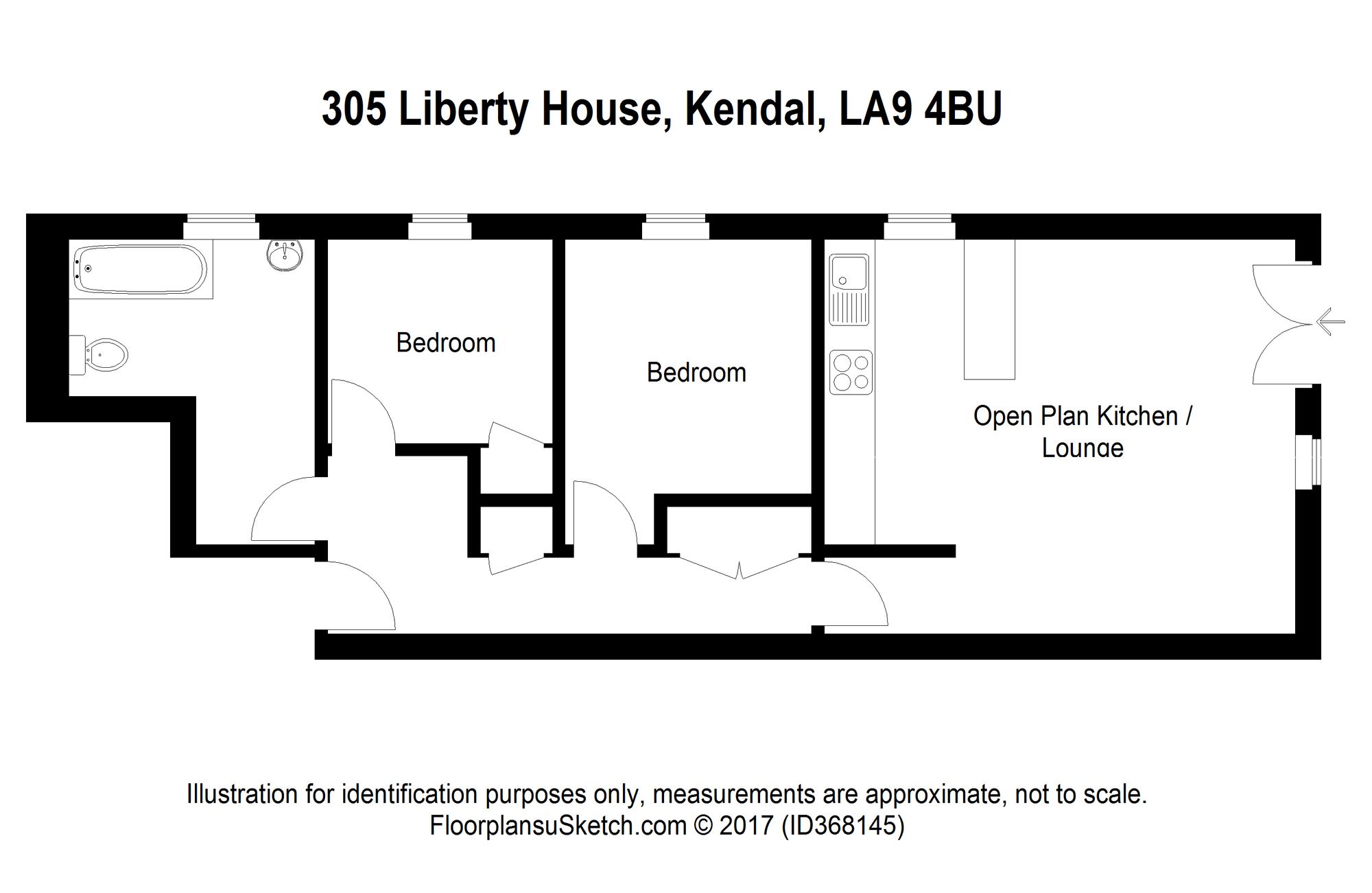 Apt 305, Liberty House Yard 5 Highgate, Kendal floorplan