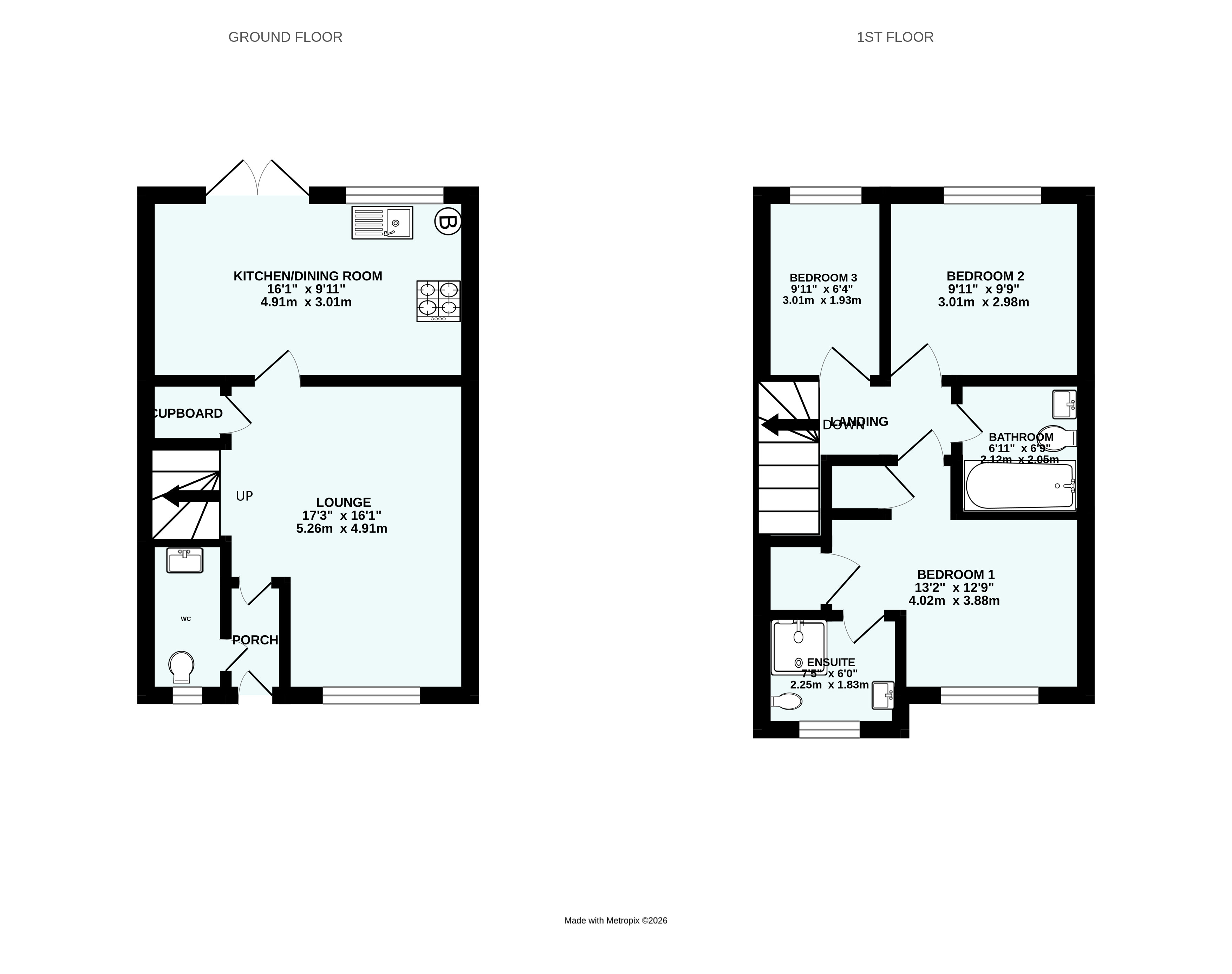 2, Great Tree View, Devon floorplan