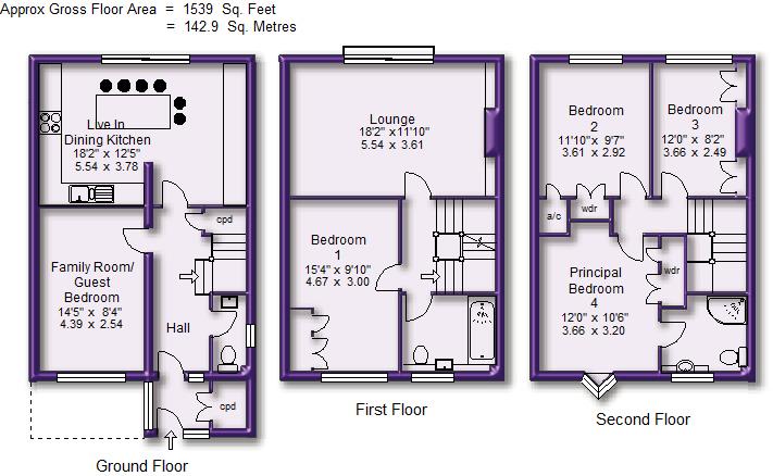 22, Ash Grove, Altrincham floorplan