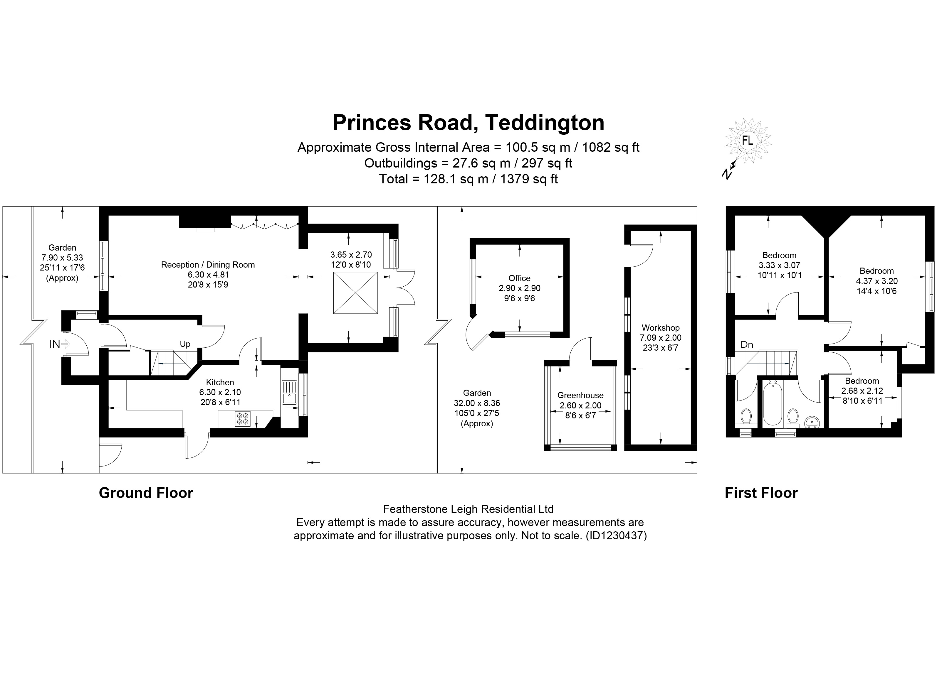 65, Princes Road, Middlesex floorplan