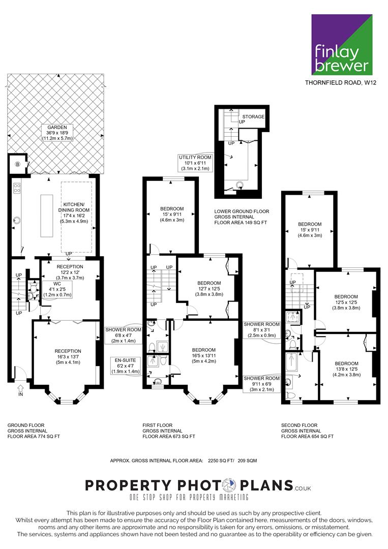 54, Thornfield Road, London floorplan