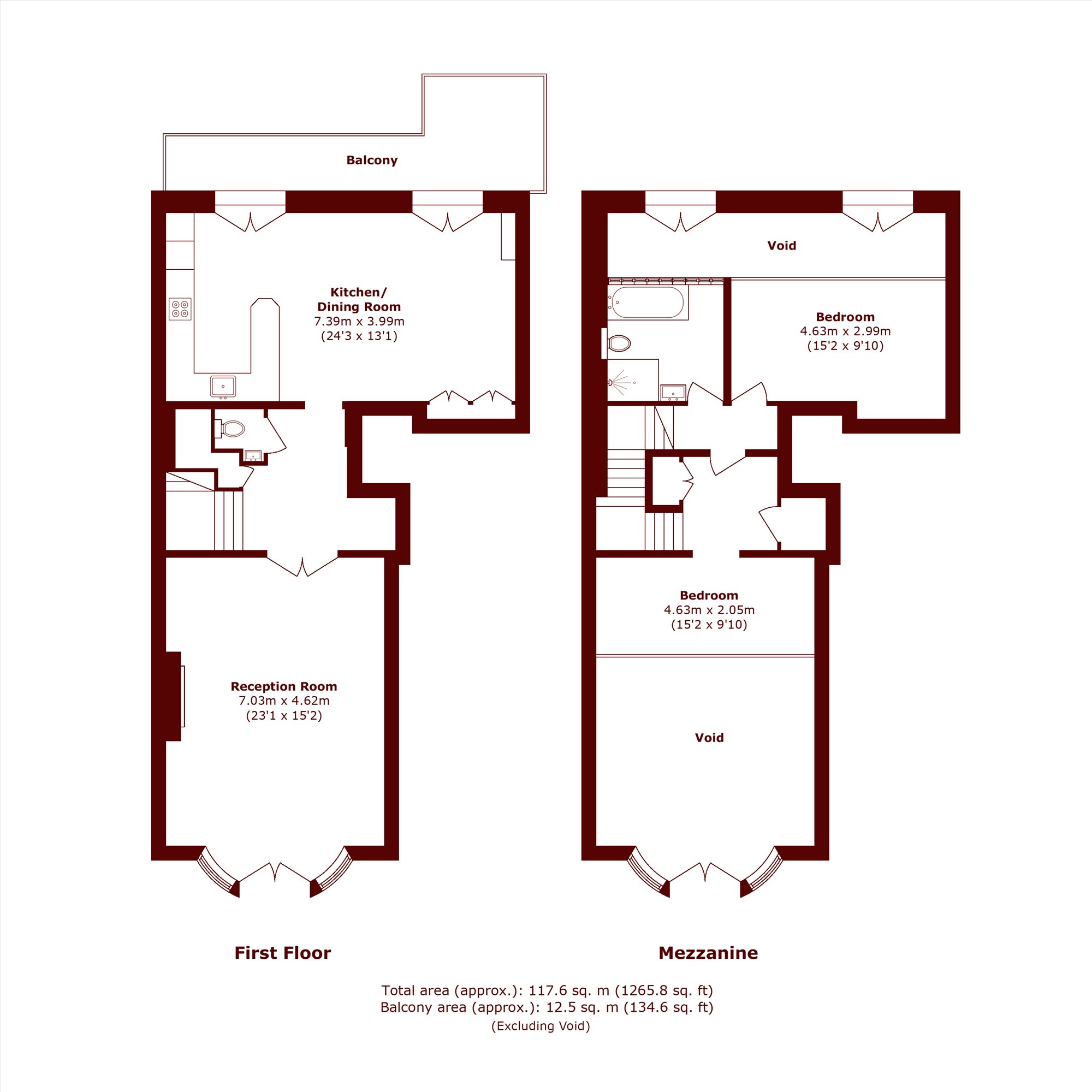 Flat 6, 60-62, Westbourne Terrace, London floorplan