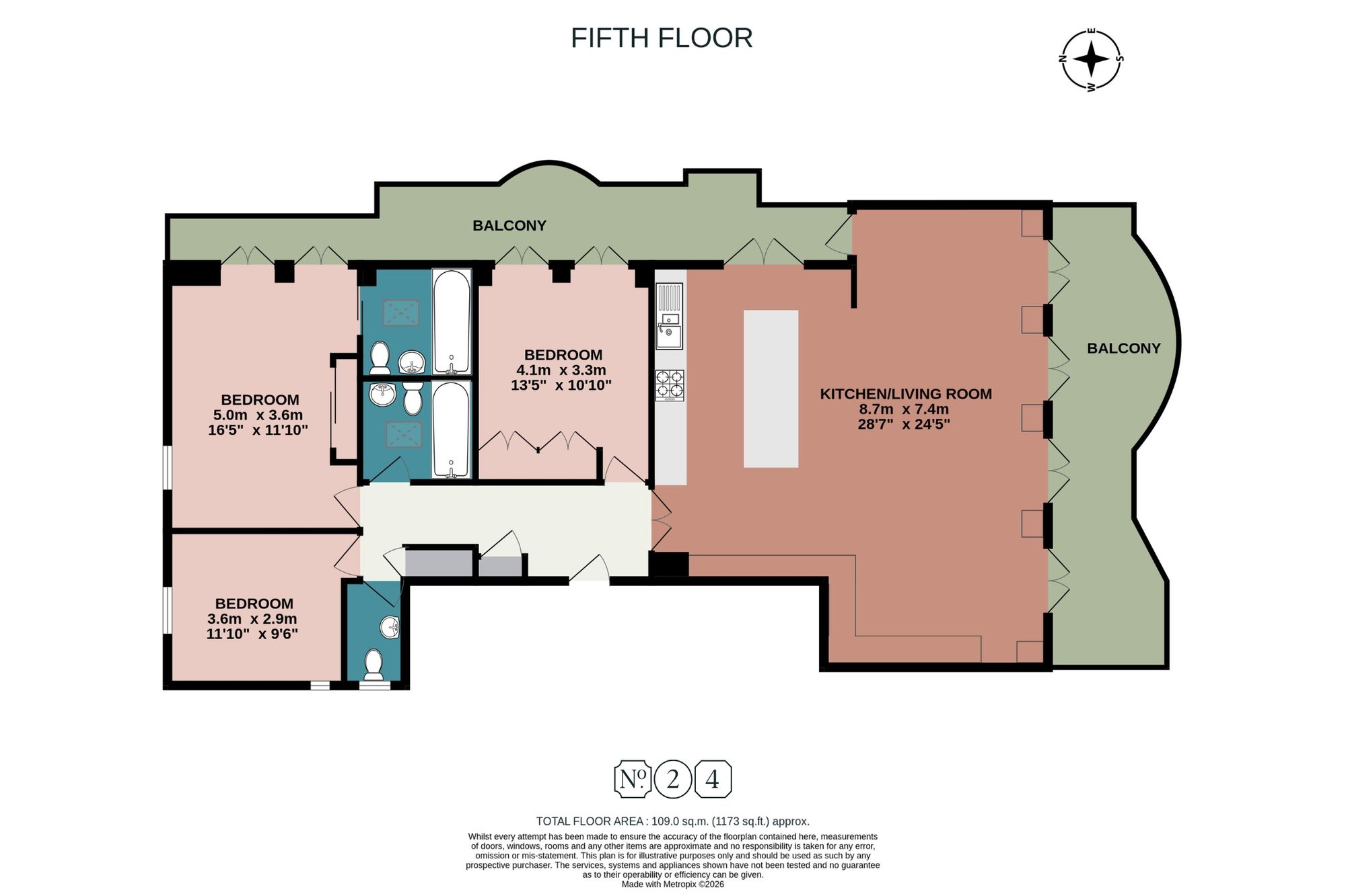 Flat 27, Percival Mansions Percival Terrace, Brighton floorplan
