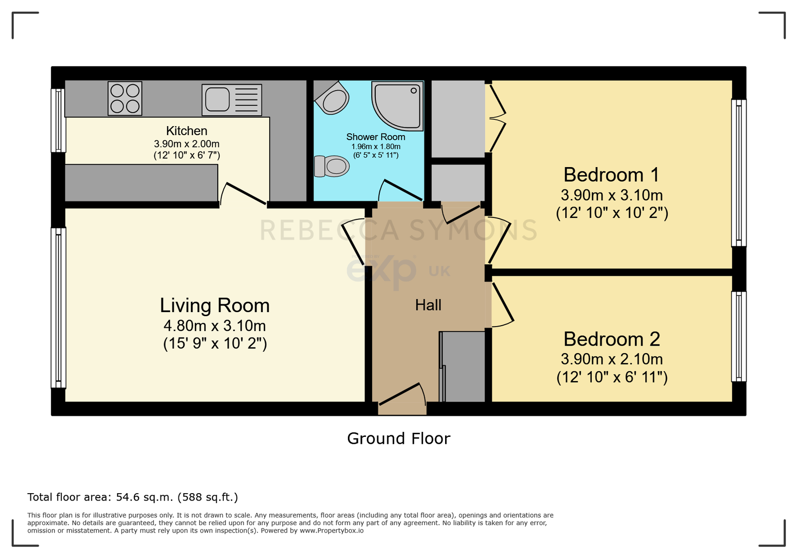 30, Bernard Crescent, Minehead floorplan