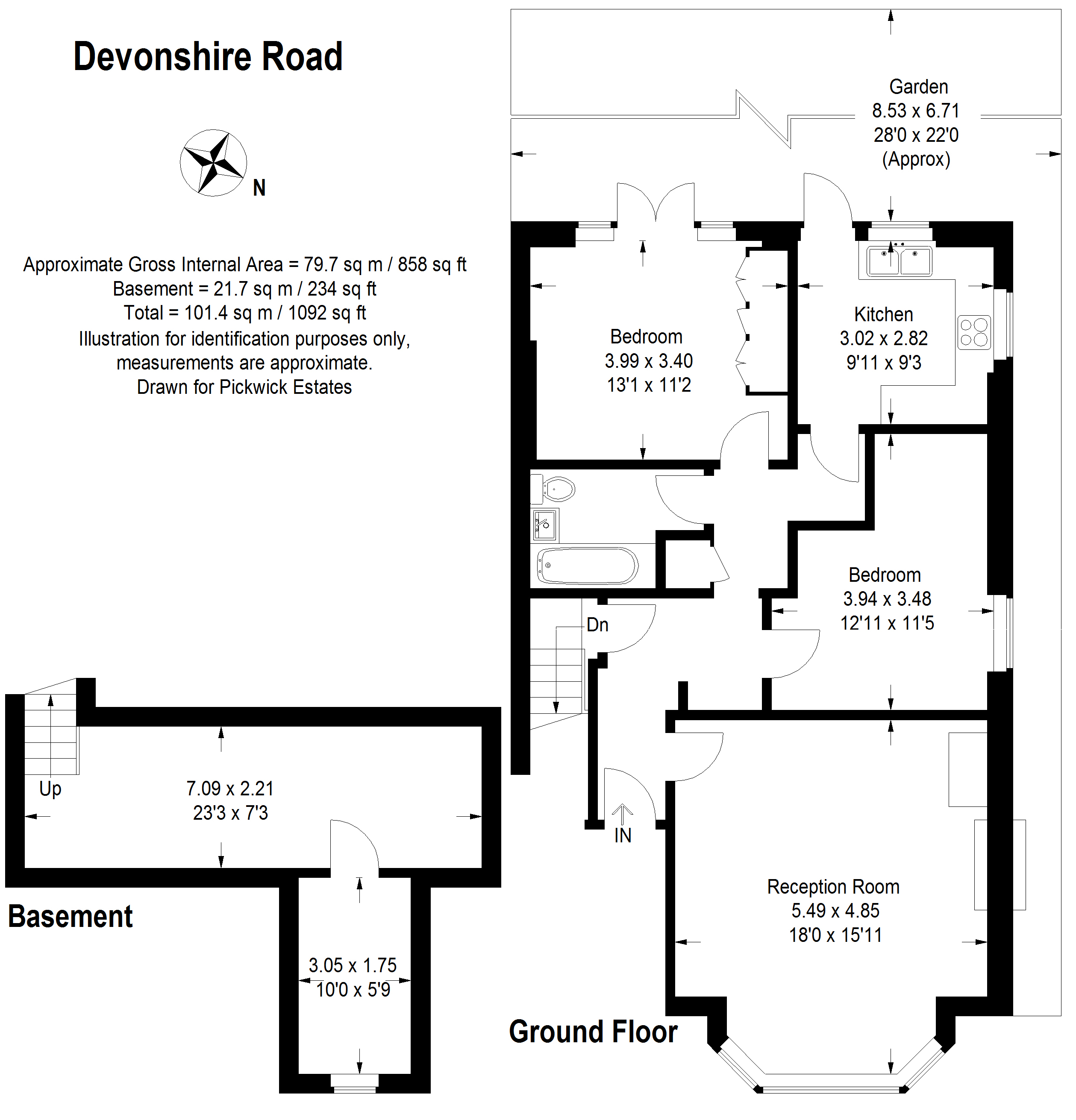 2 Bedrooms Flat for sale in Devonshire Road, London SE23