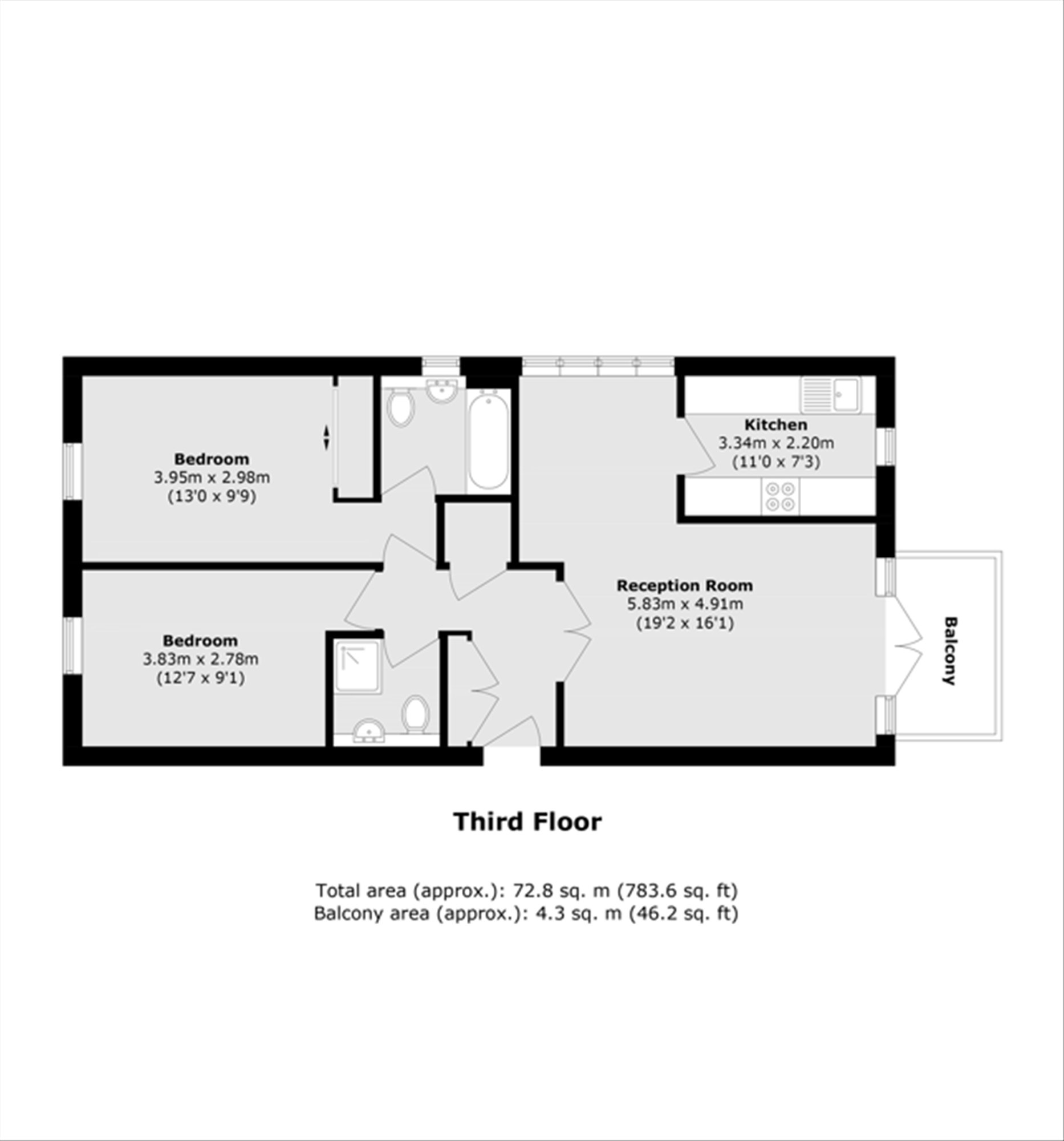 11, Riverview Court, London floorplan