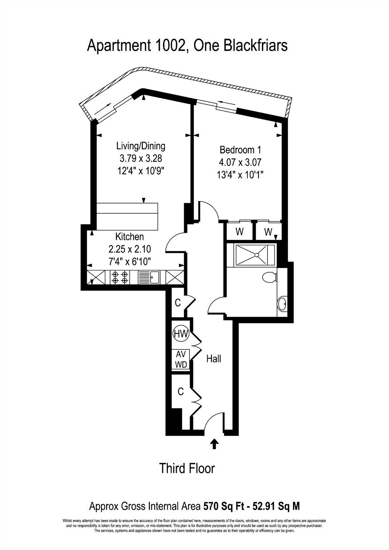 1 Bedrooms Flat to rent in One Blackfriars, 1-16 Blackfriars Road, Southwark SE1