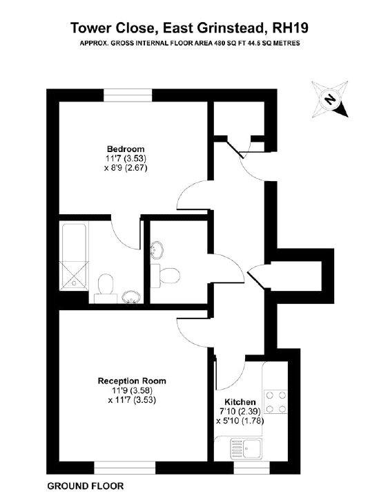 1 Bedrooms Flat for sale in East Grinstead, West Sussex RH19