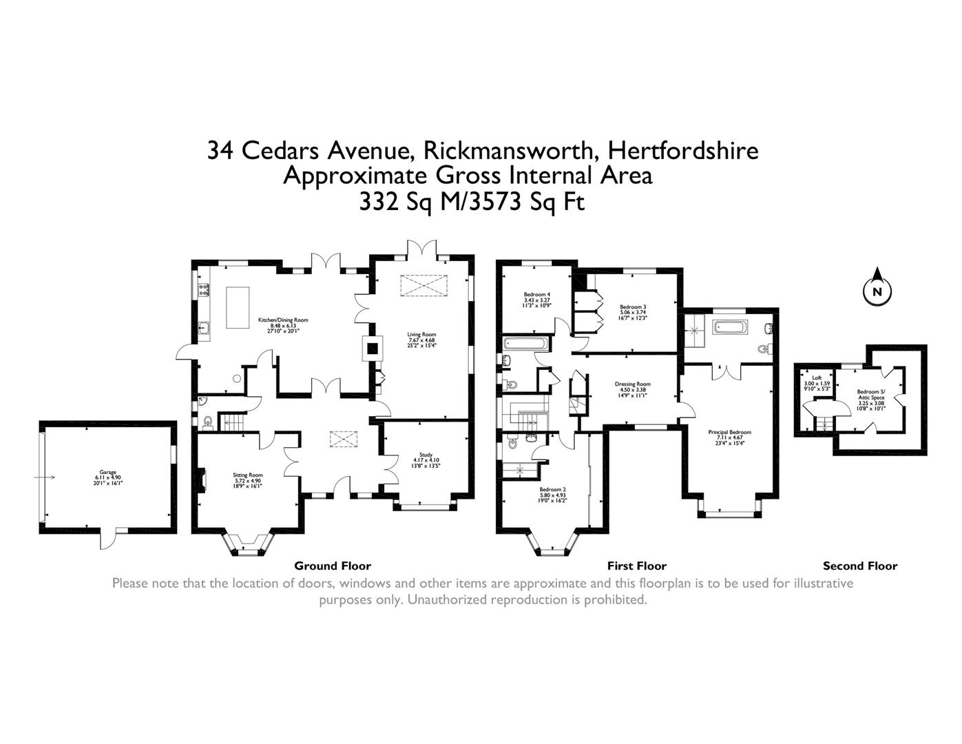 34, Cedars Avenue, Rickmansworth floorplan