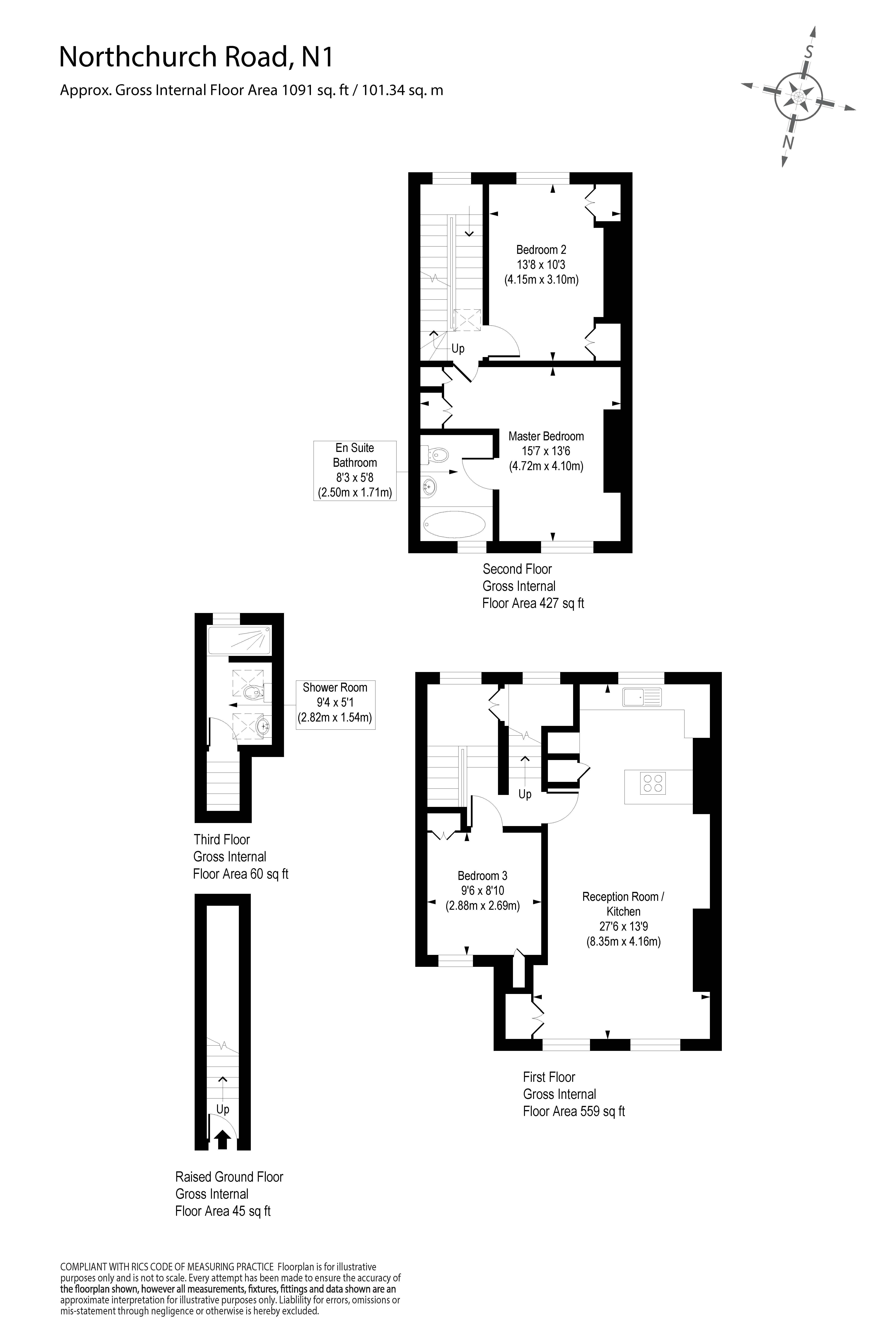 3 Bedrooms Maisonette for sale in Northchurch Road, Islington N1