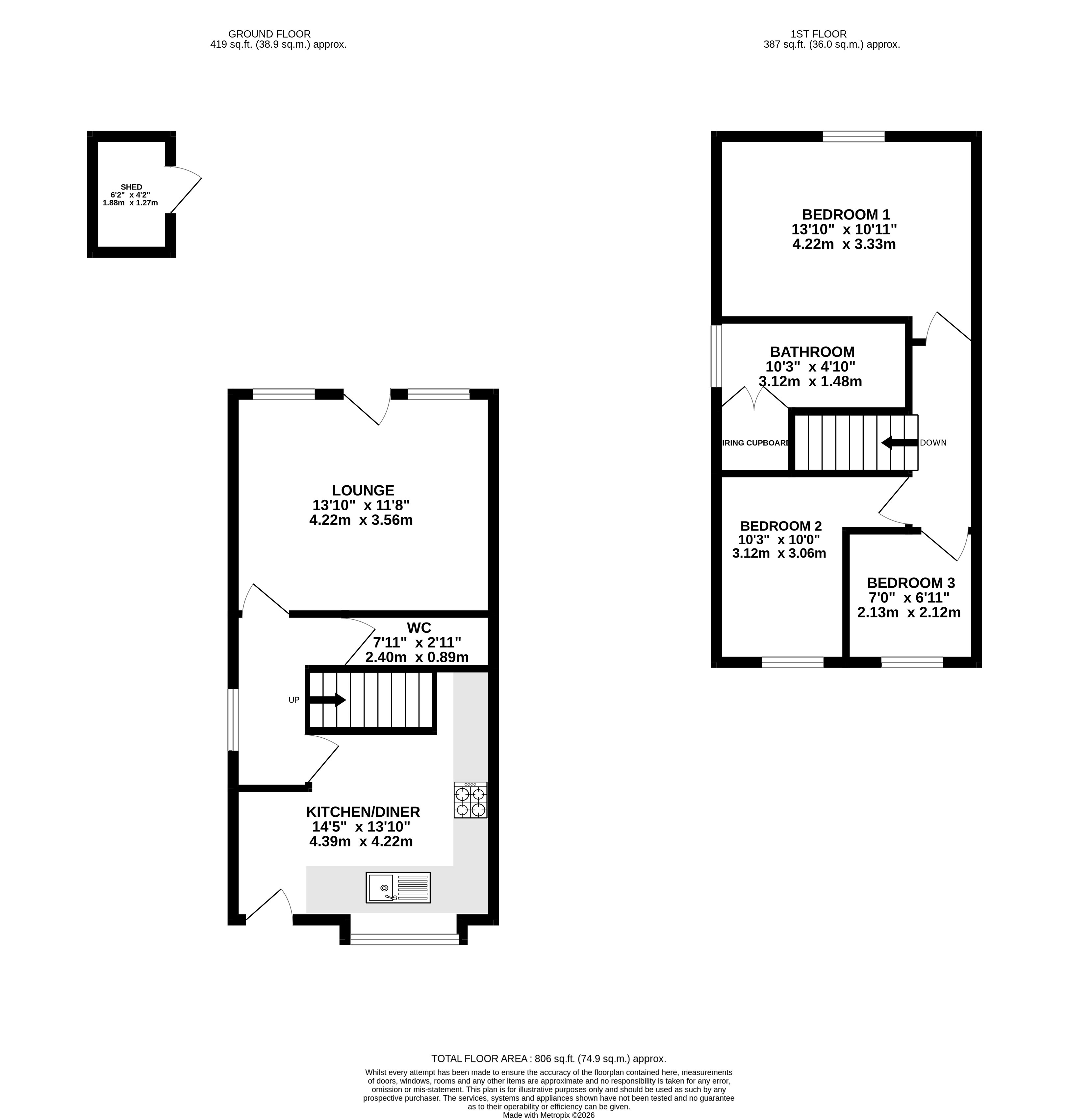 78, Parkland View, Leeds floorplan