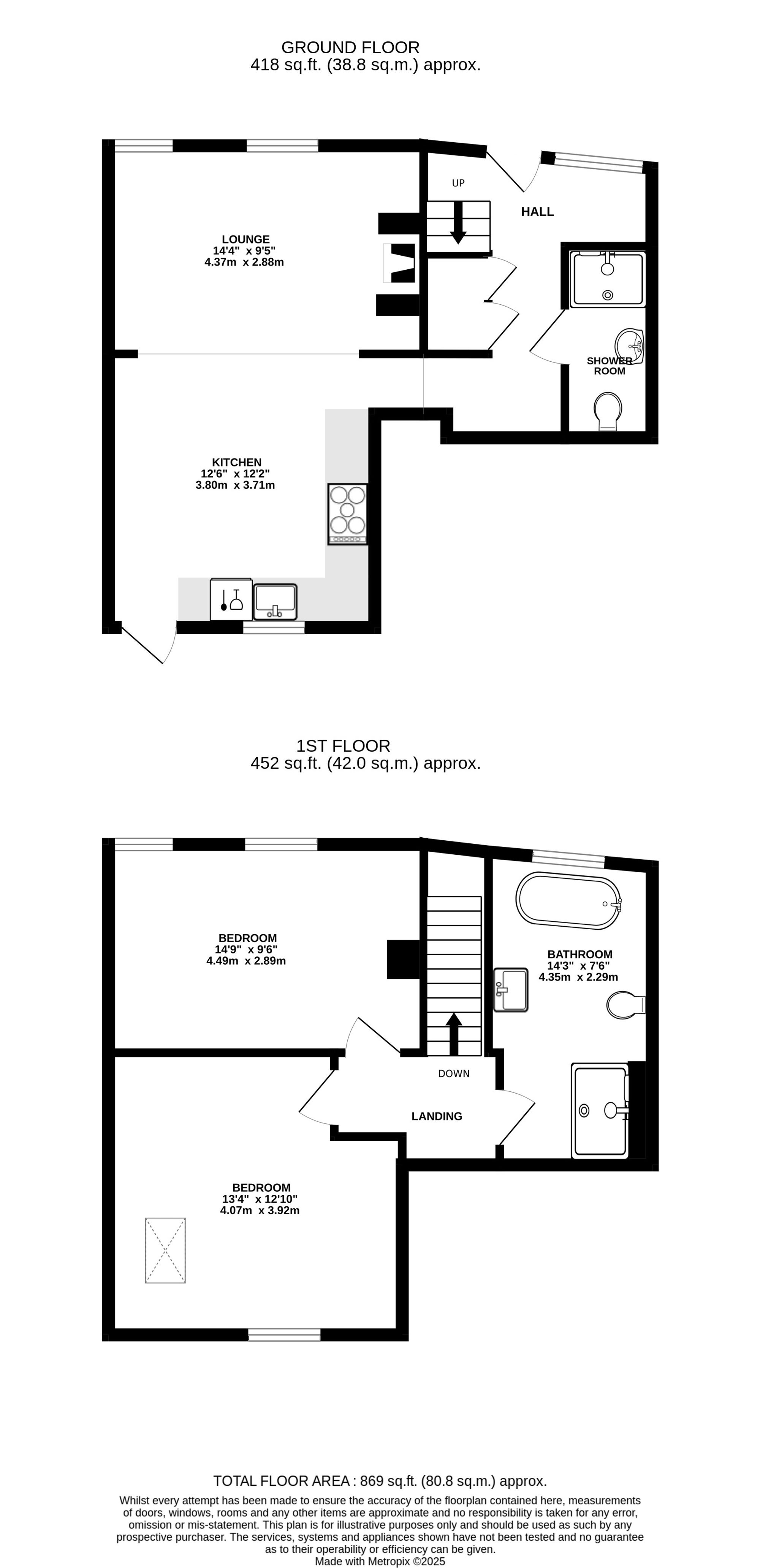 Heatherlea Cottage, St. Austell floorplan