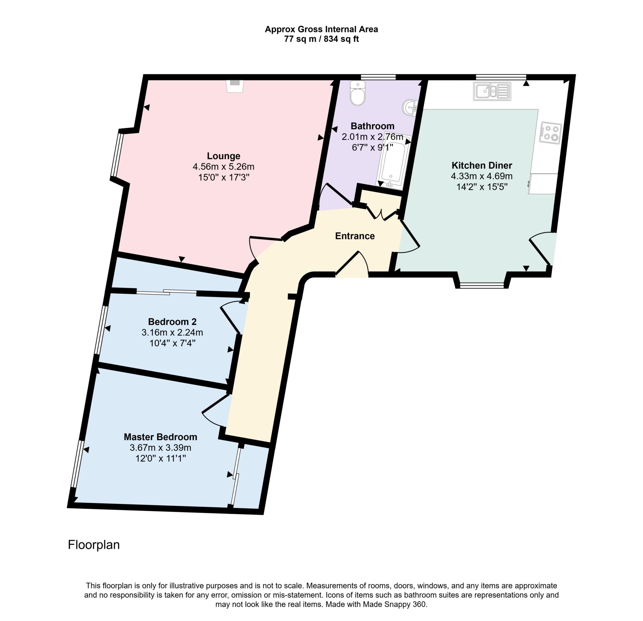 113, High Street, Nairn floorplan