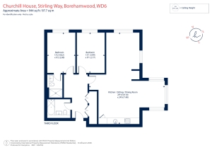59 Churchill House, Stirling Way, Borehamwood floorplan