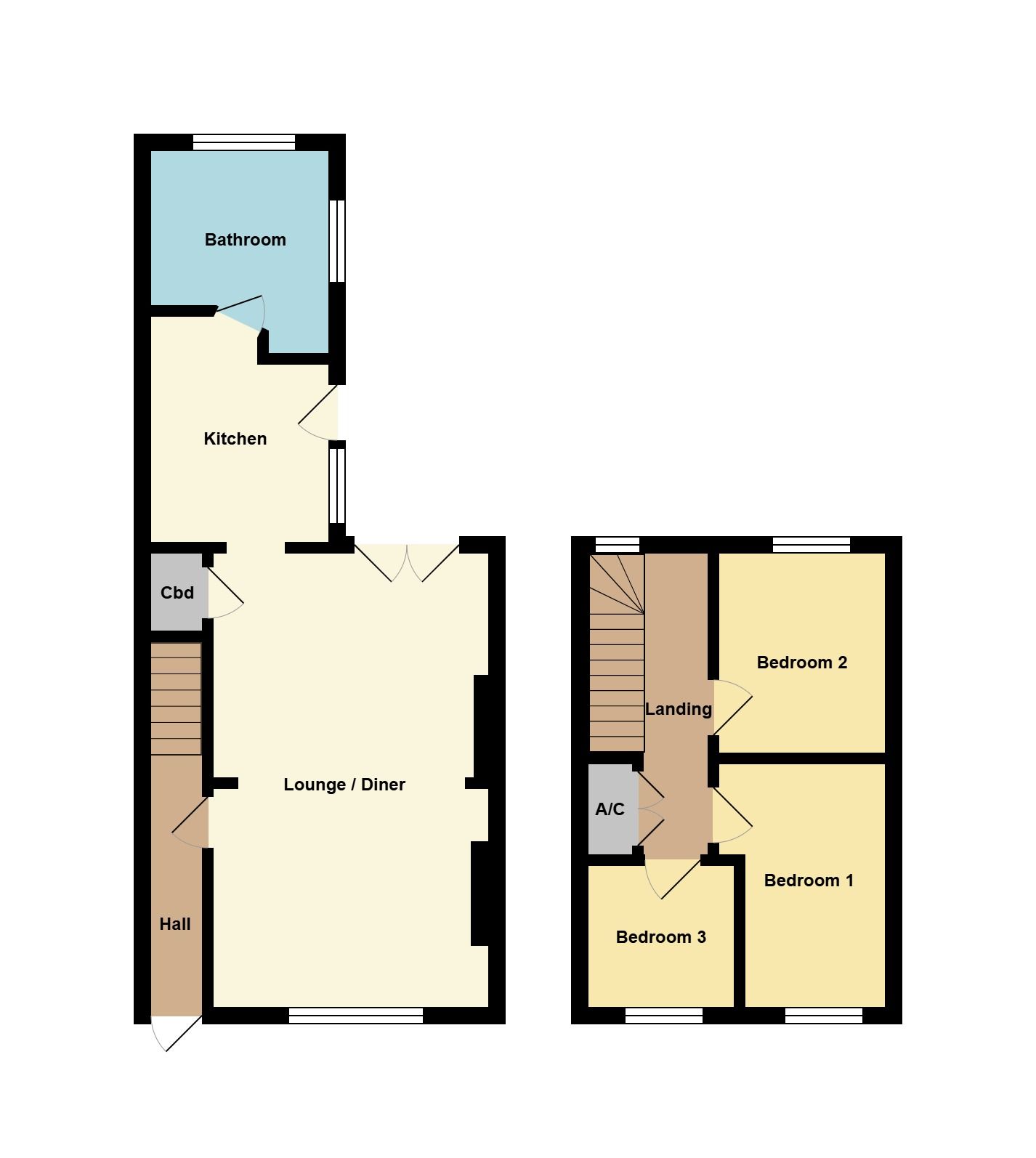 3, Coronation Street, Caerphilly floorplan