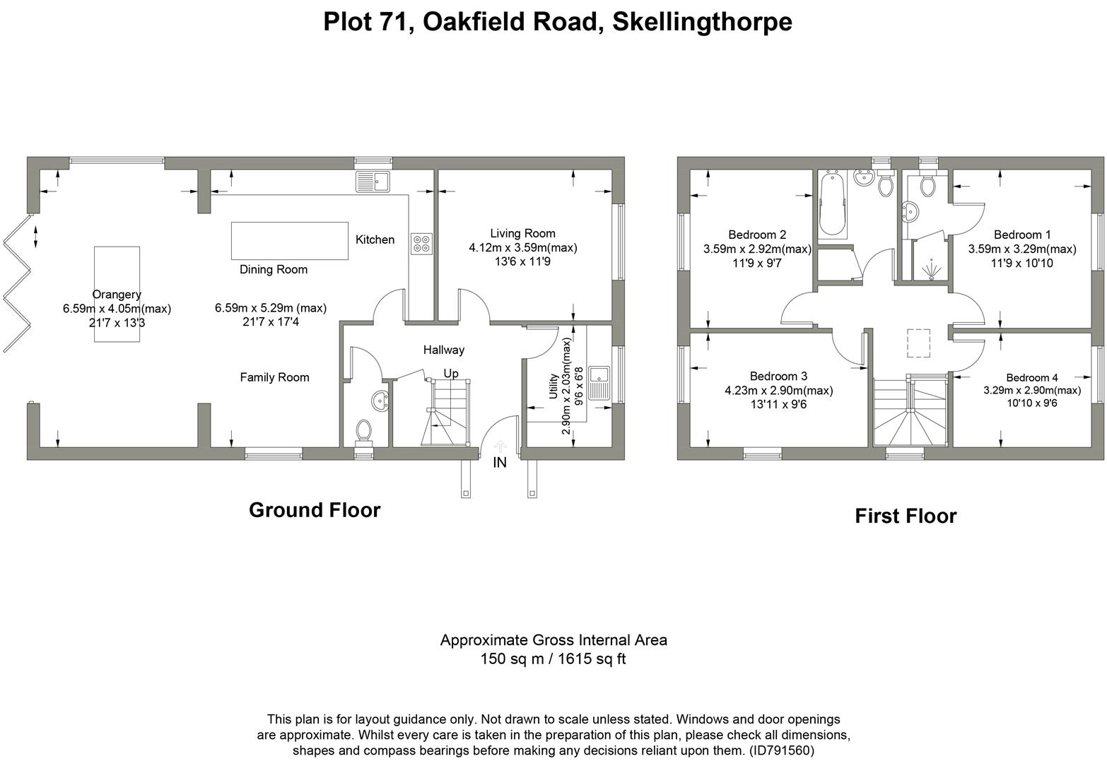 Oakfield Road, Skellingthorpe, Lincoln LN6, 4 bedroom detached house