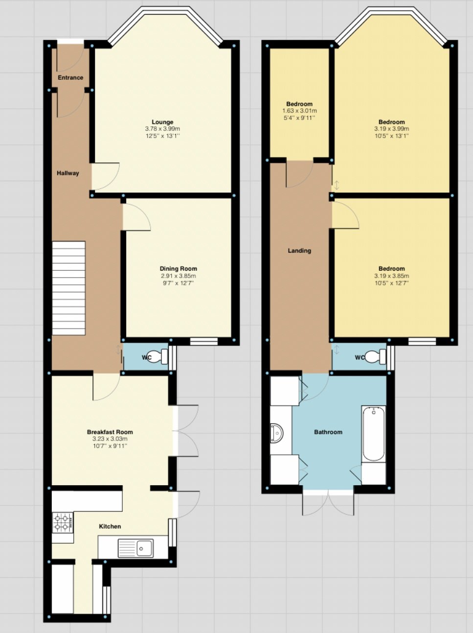 St. Terrace, Plymouth PL2, 2 bedroom terraced house for sale