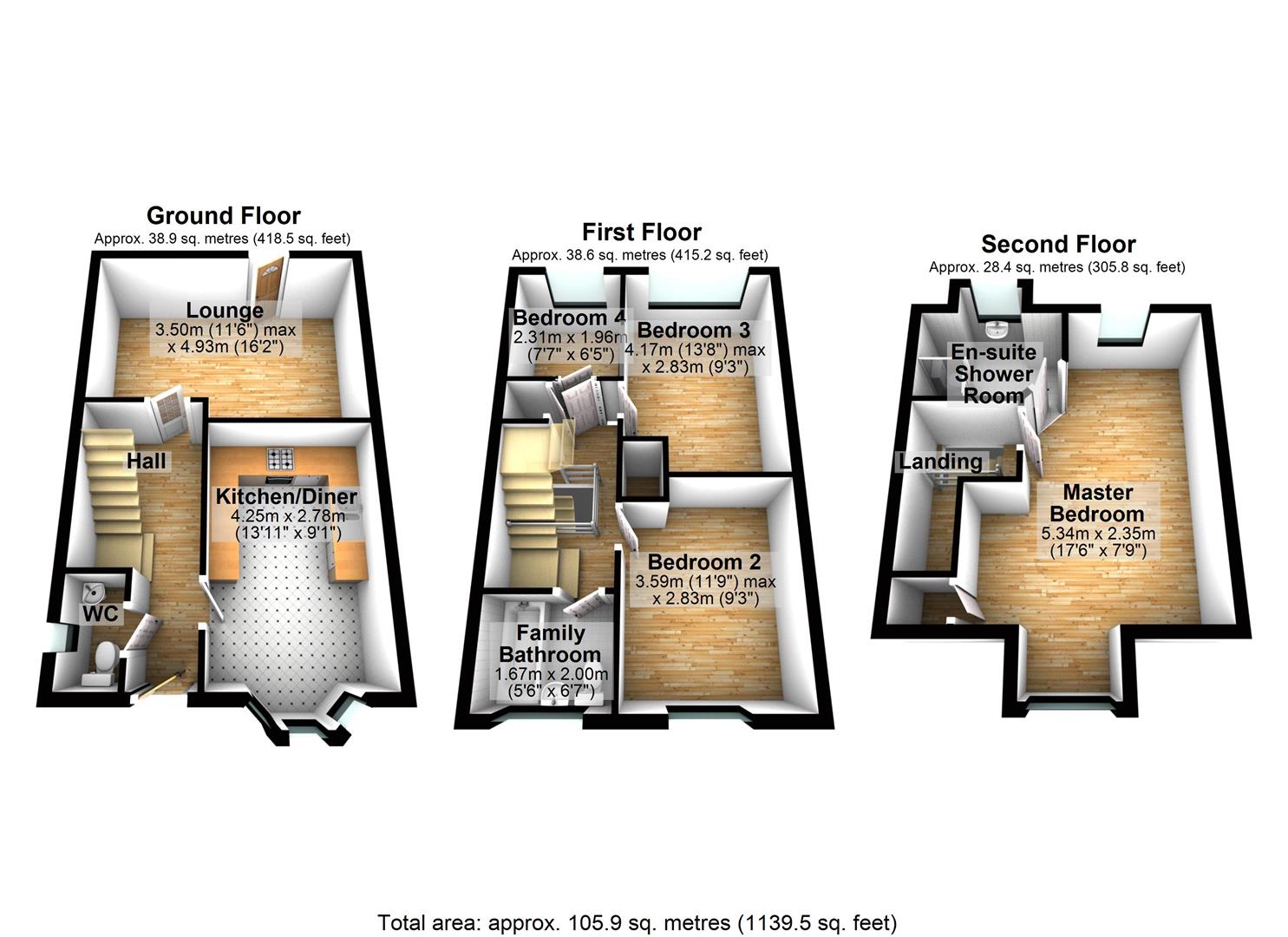 4 Bedrooms Town house for sale in Cypress Oaks, Stalybridge SK15