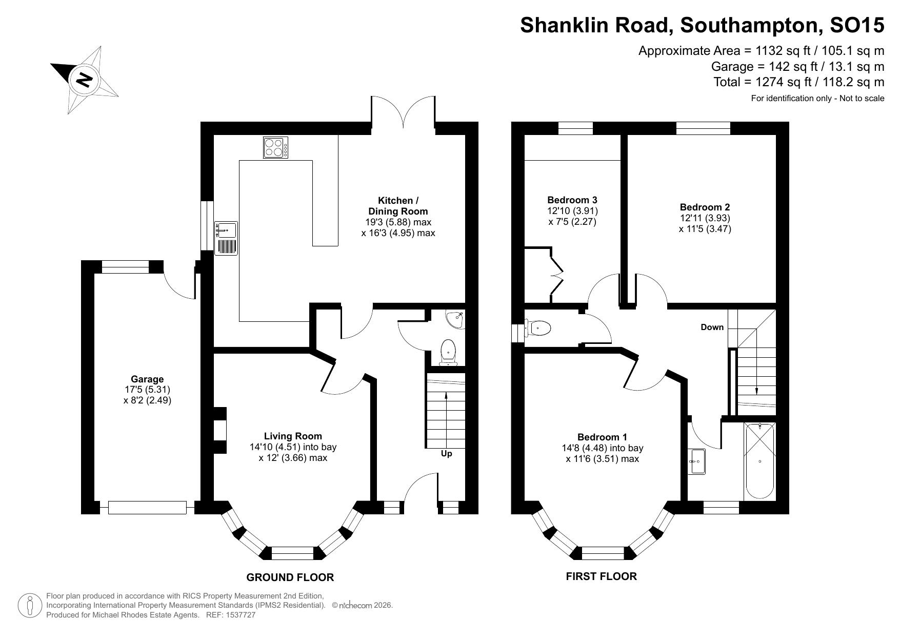 Shanklin Road, Southampton floorplan