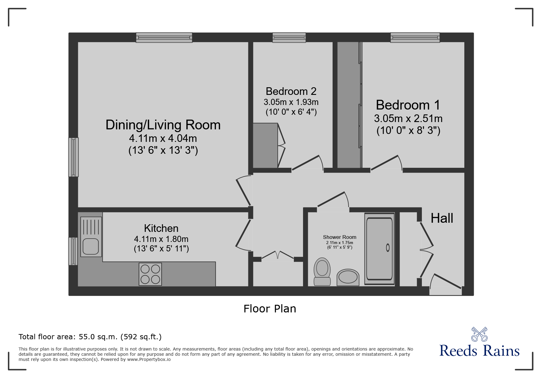 Flat 28, Alexandra Court, Clevedon floorplan