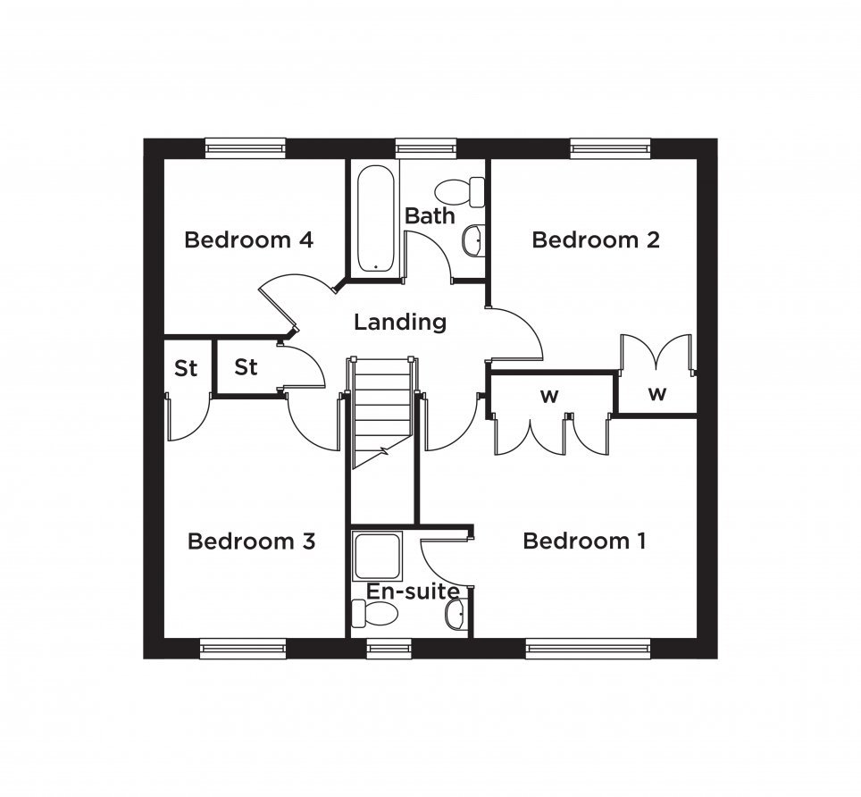 Plot 11 - The Chatham,, Off Wheatley Lane Road, Nelson floorplan