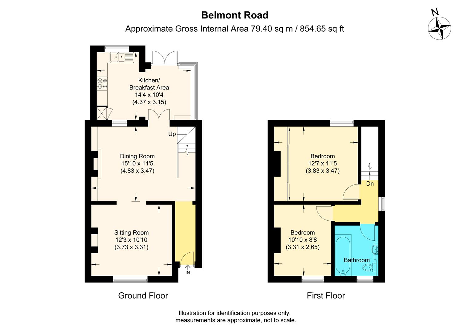 Belmont Road, Maidenhead SL6, 2 bedroom semidetached house for sale