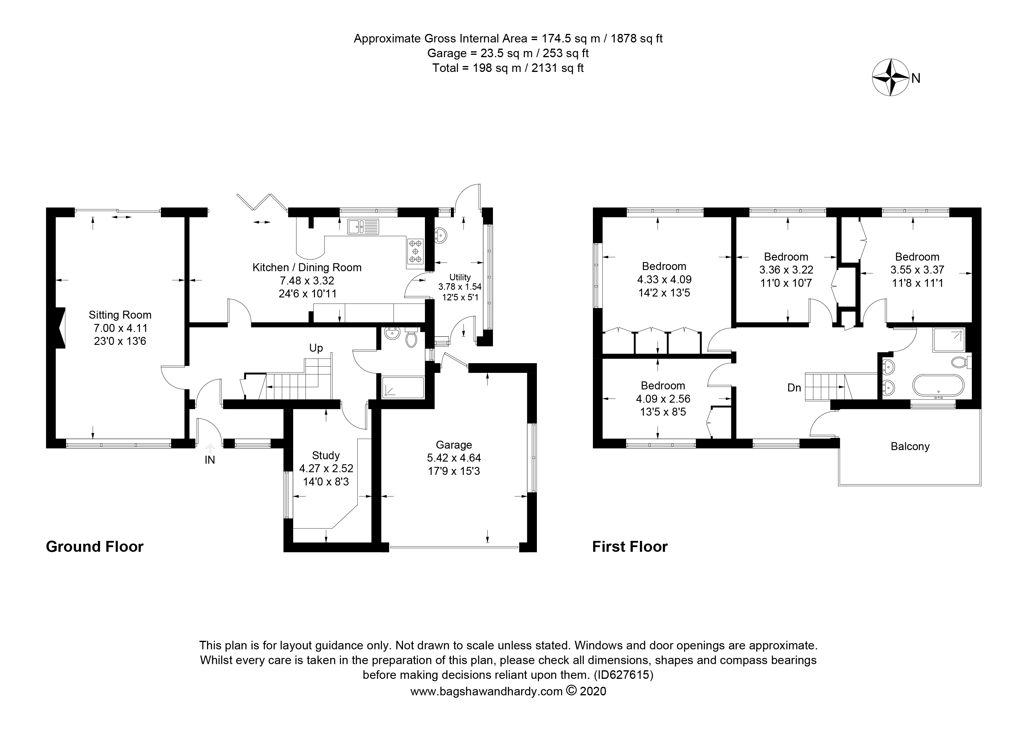 5, Beverley Heights, Surrey floorplan