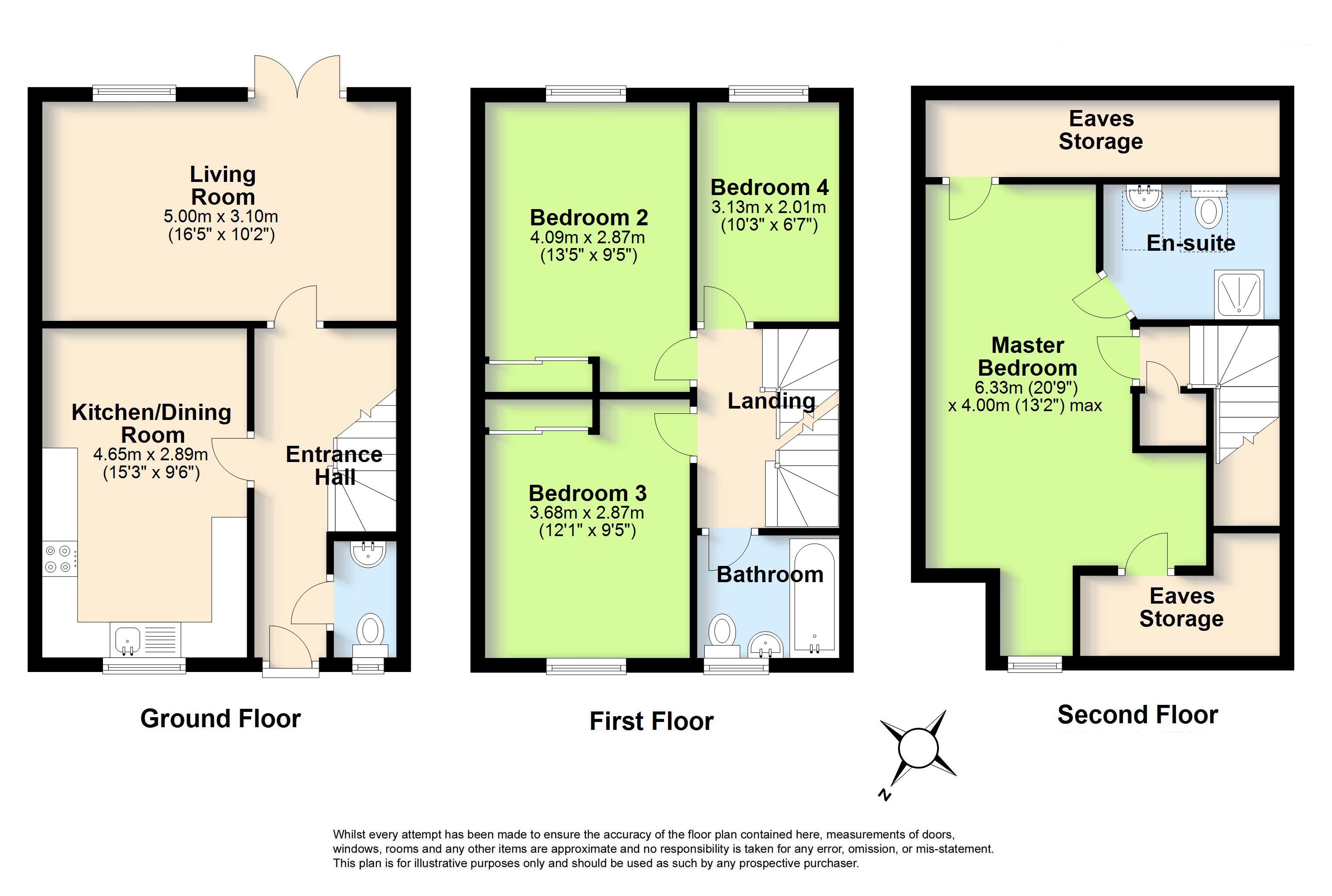 4 Bedrooms Terraced house for sale in Primrose Place, Worthing, West Sussex BN13