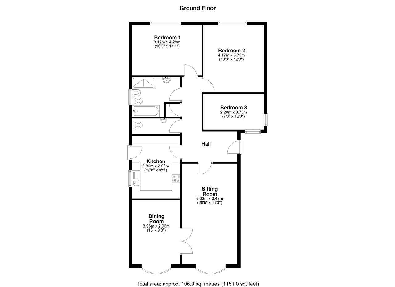20, Bewcastle Close, Bedford floorplan