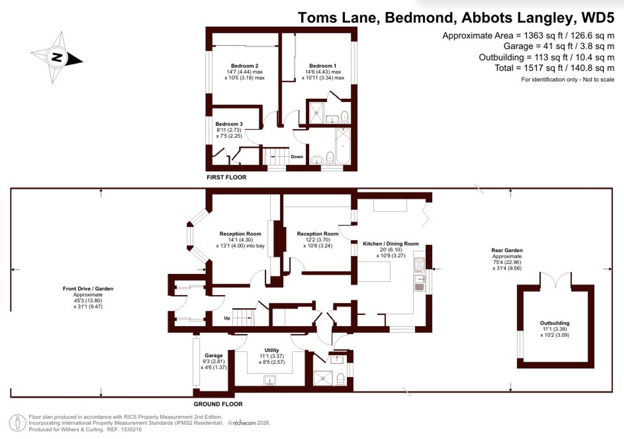 337 Toms Lane, Abbots Langley floorplan