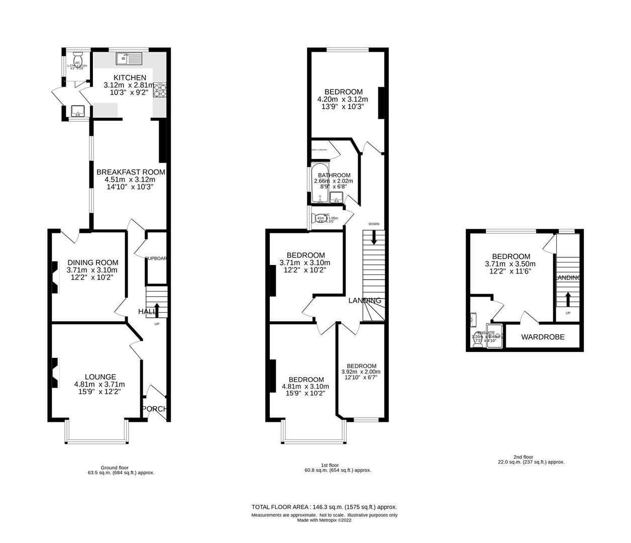 42, Taylor Road, Wallington floorplan