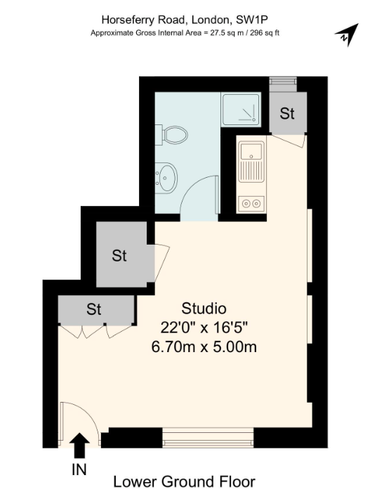 92, Horseferry, London floorplan
