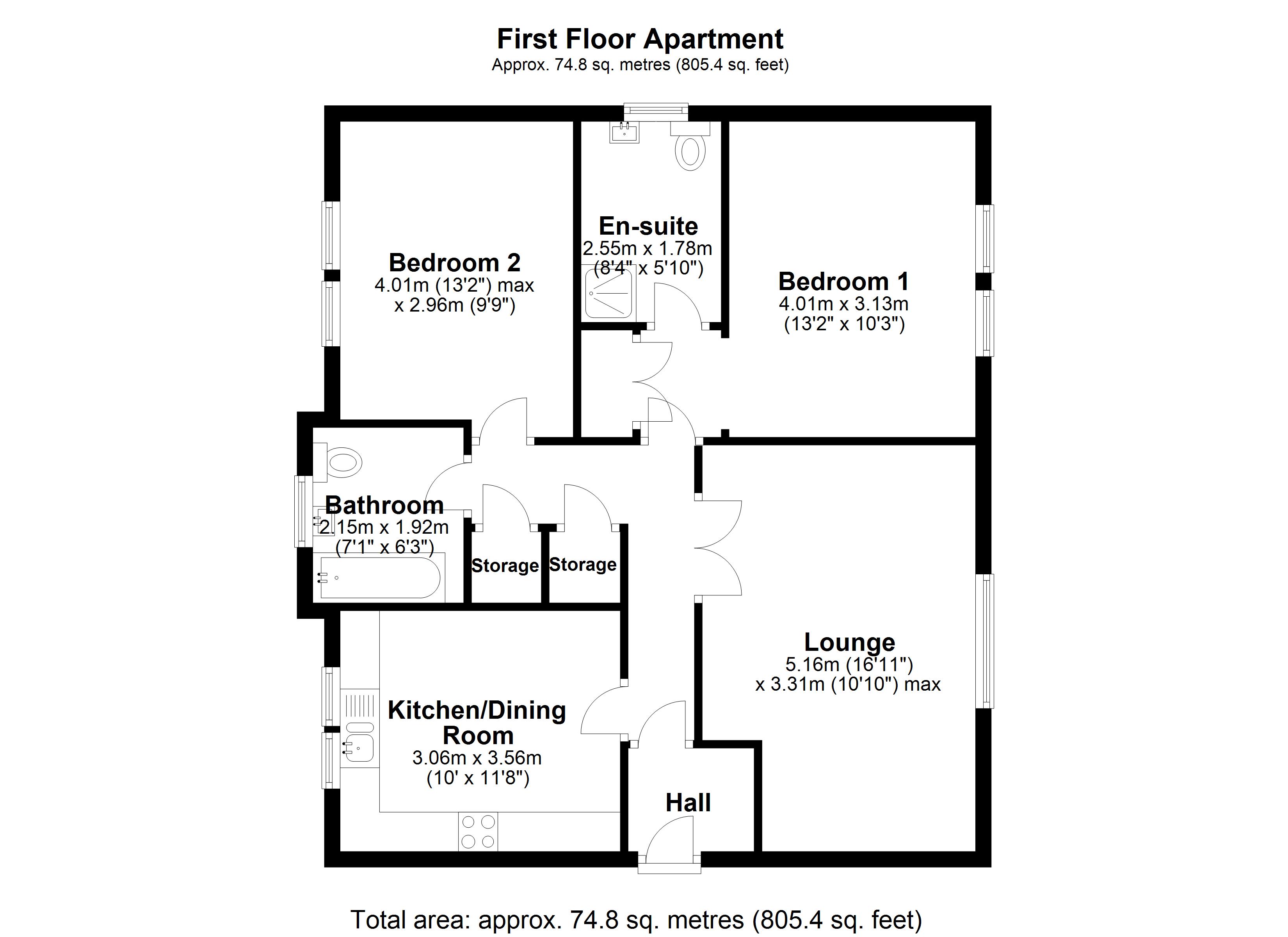Glastonbury Mews, Stockton Heath, Warrington, Cheshire WA4, 2 bedroom