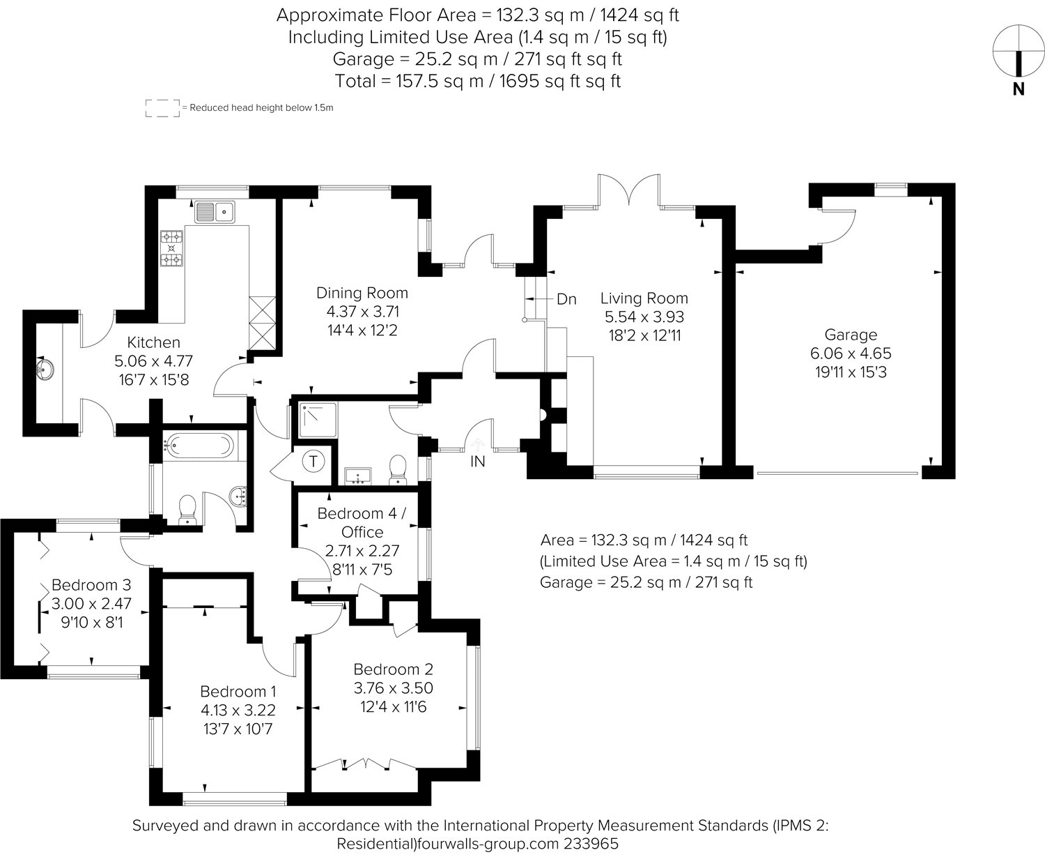 4 Bedrooms Detached bungalow for sale in Cuxham, Watlington OX49