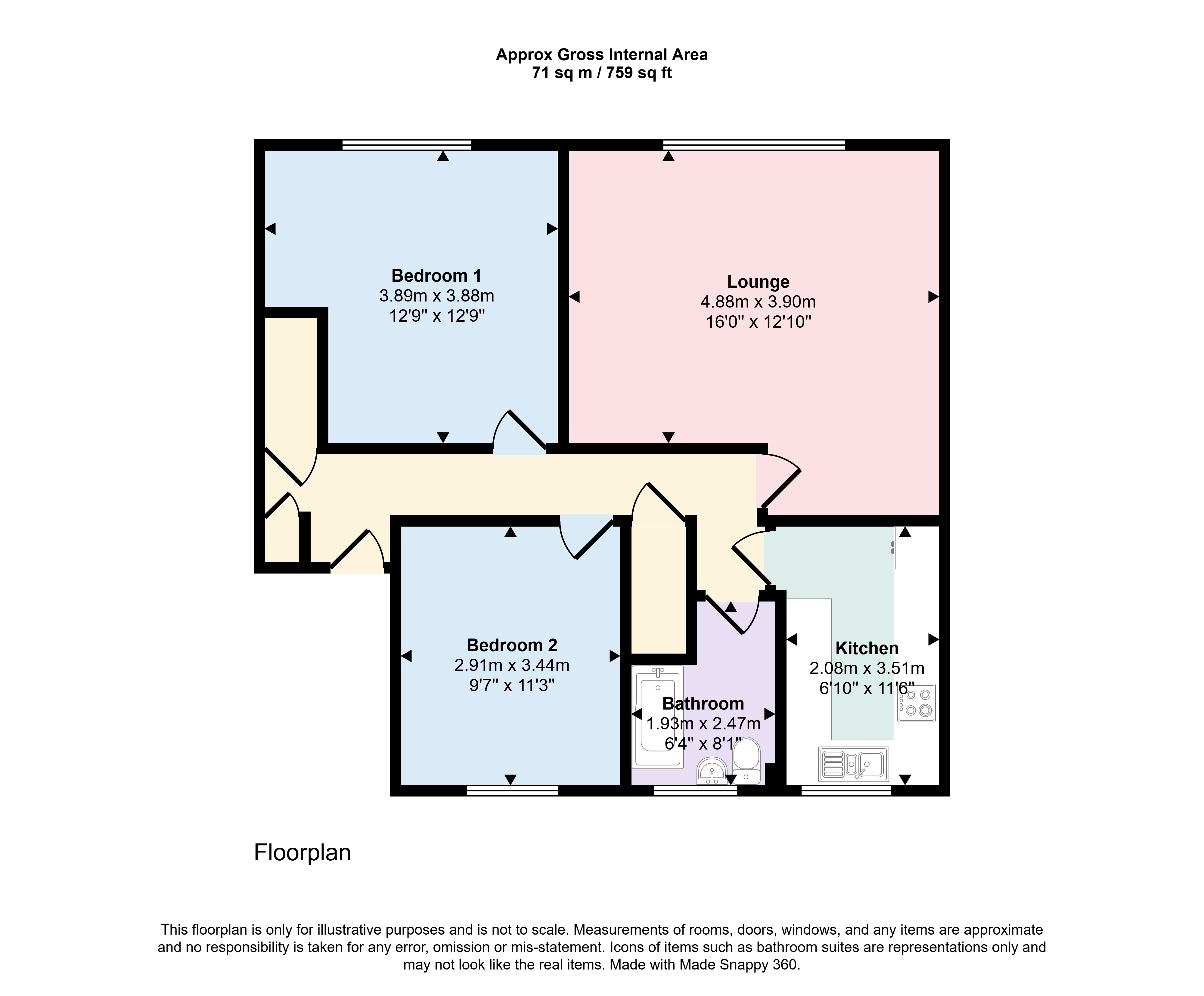 21, Steepdene, Poole floorplan