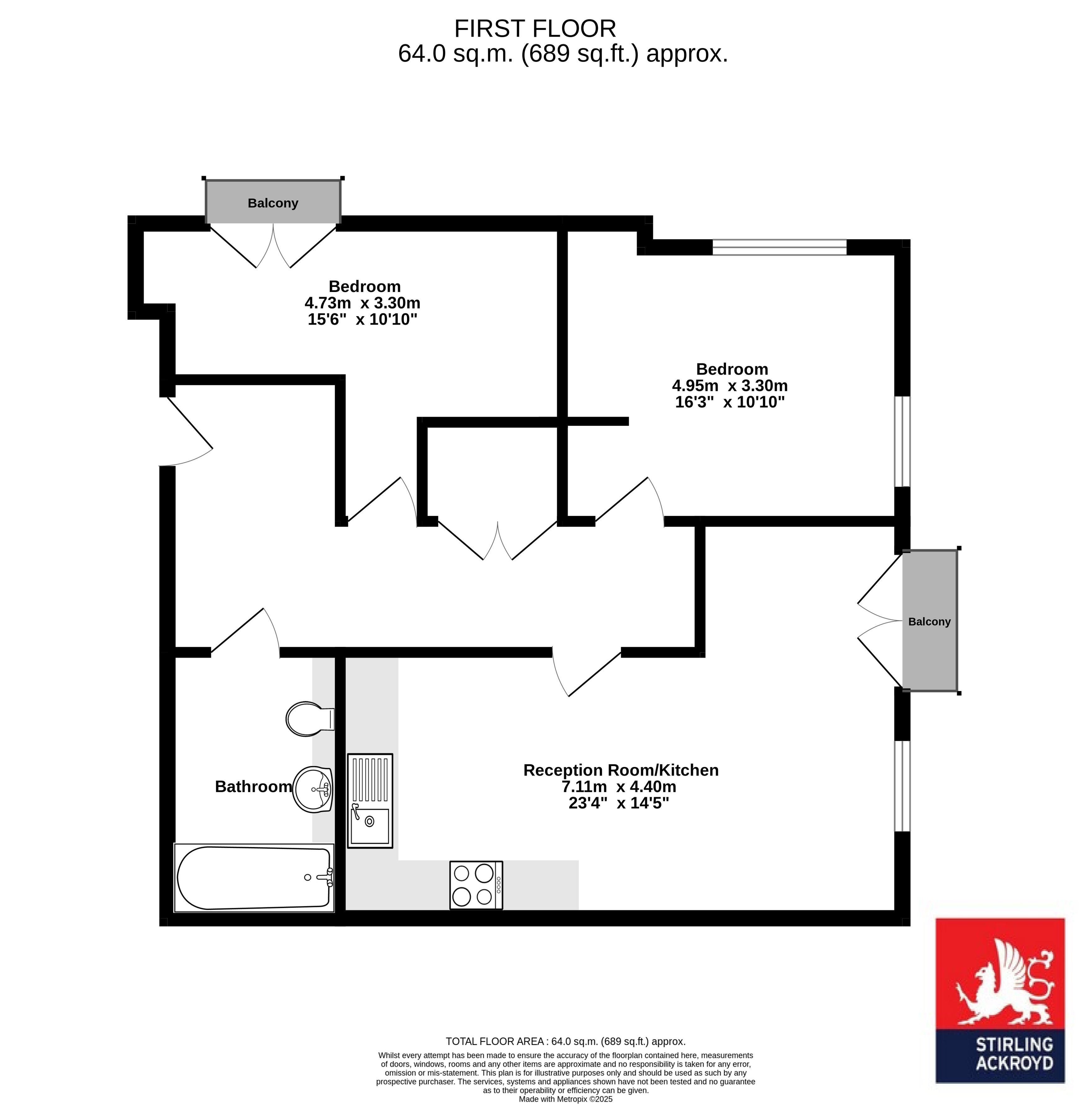 Flat 3, Solar Court,, Windmill Place, Southall floorplan