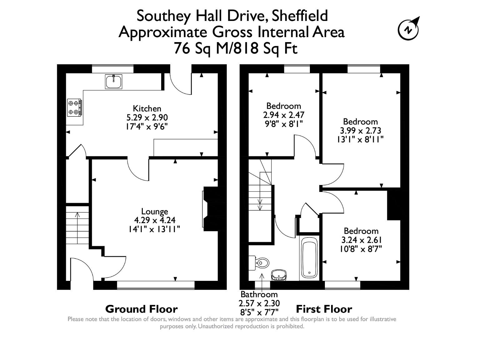 Southey Hall Drive, Sheffield S5, 3 bedroom semidetached house for