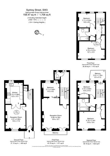 37, Sydney Street, London floorplan