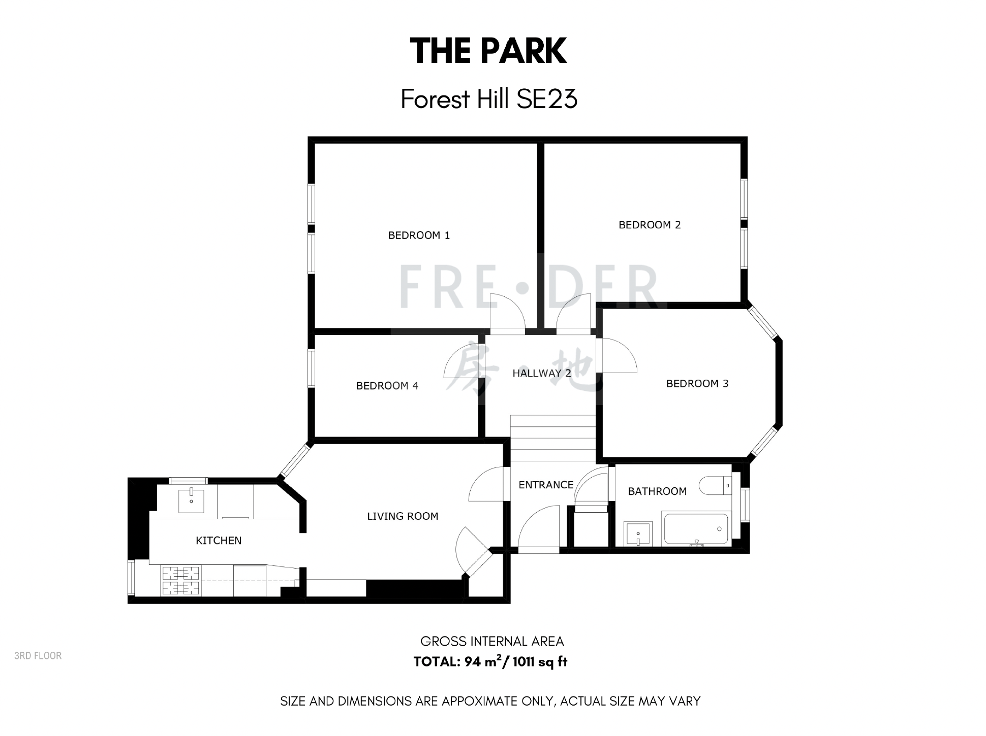 Flat 14 The Park, London floorplan