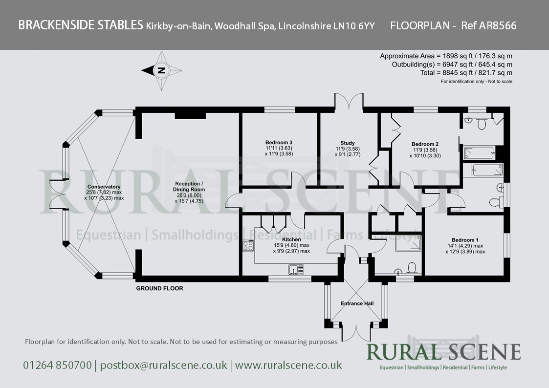 BRACKENSIDE STABLES, Kirkby Lane, Kirkby-on-Bain floorplan
