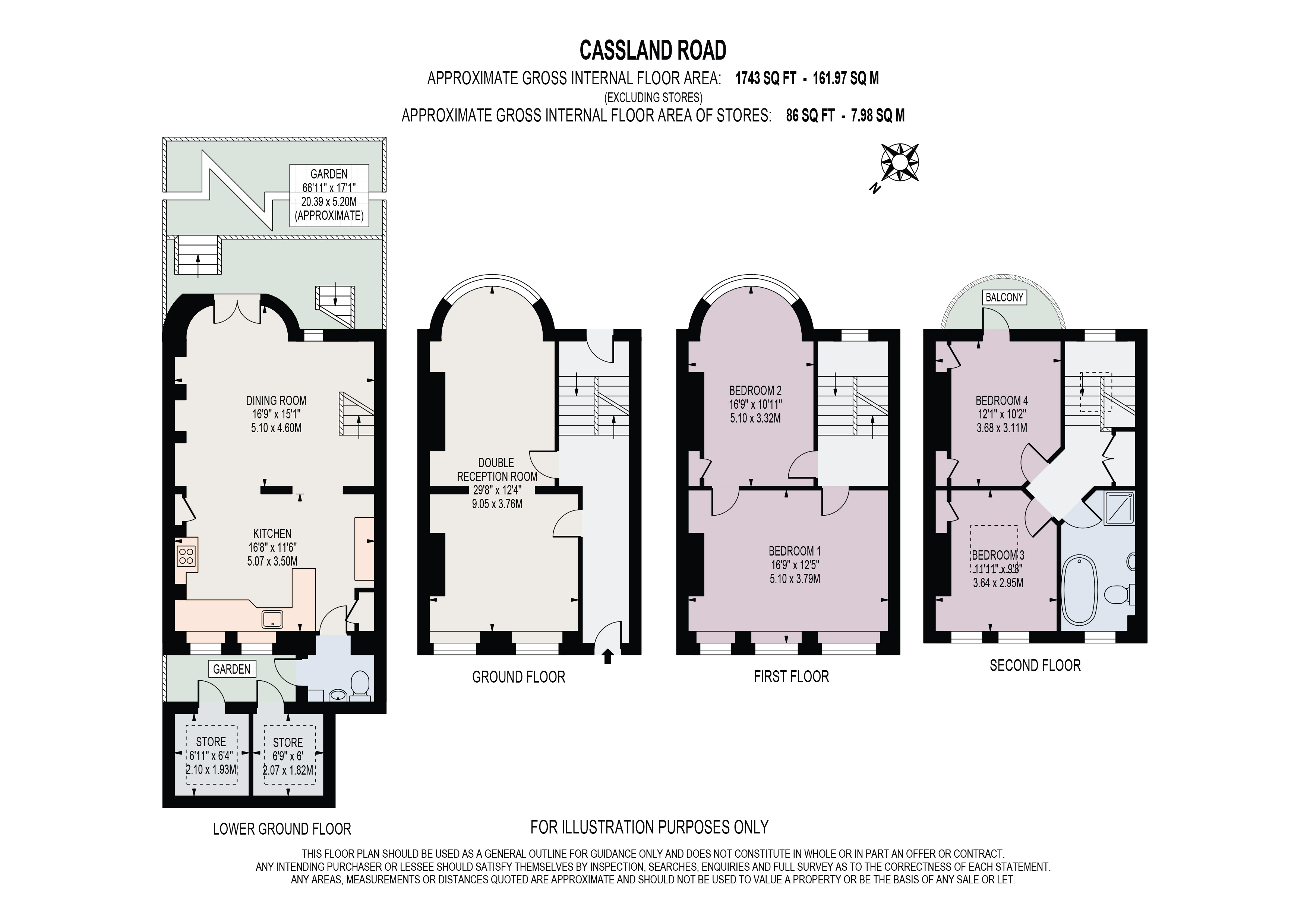 Cassland Road, London E9, 4 bedroom terraced house for sale - 68490038 ...