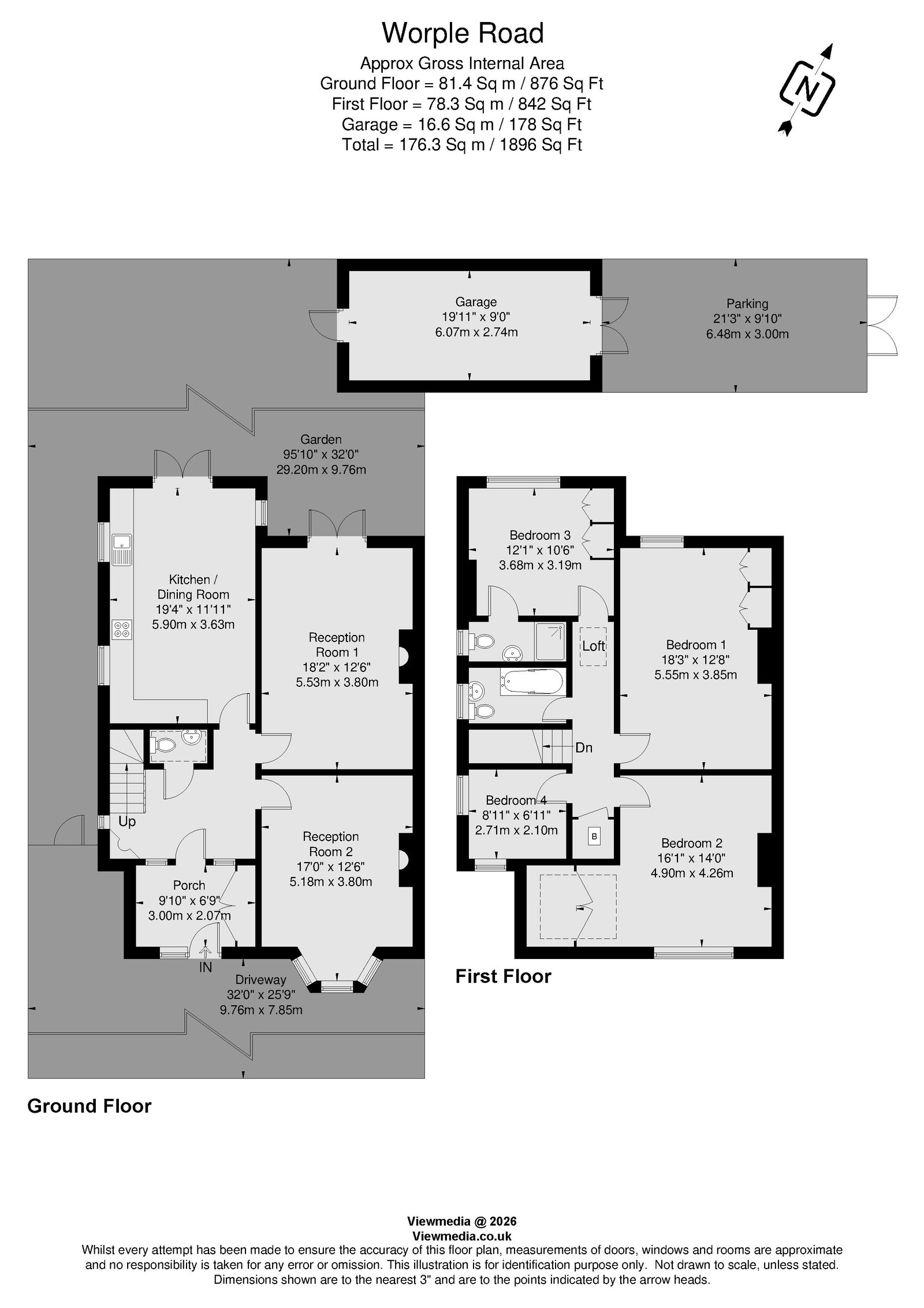 125, Worple Road, London floorplan