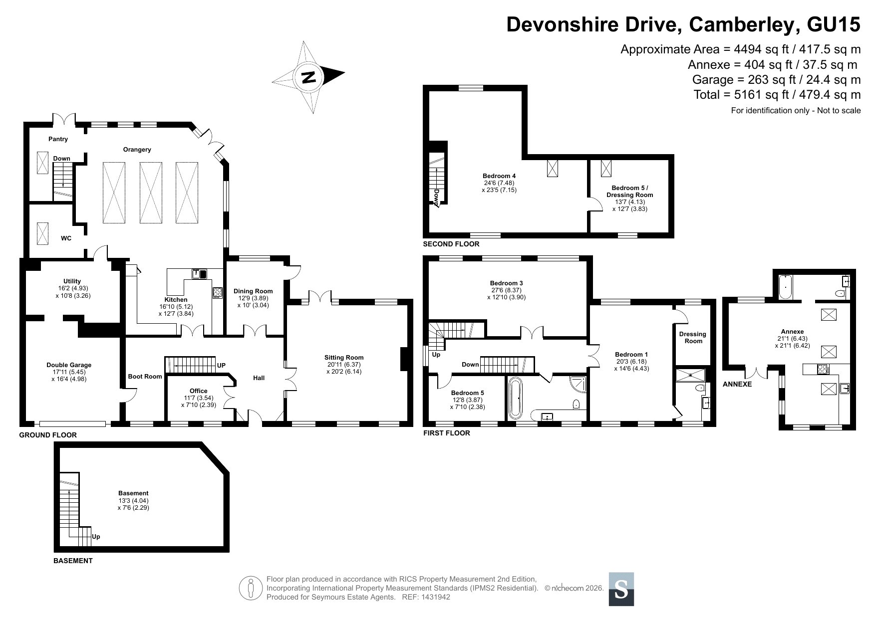 10, Devonshire Drive, Surrey floorplan
