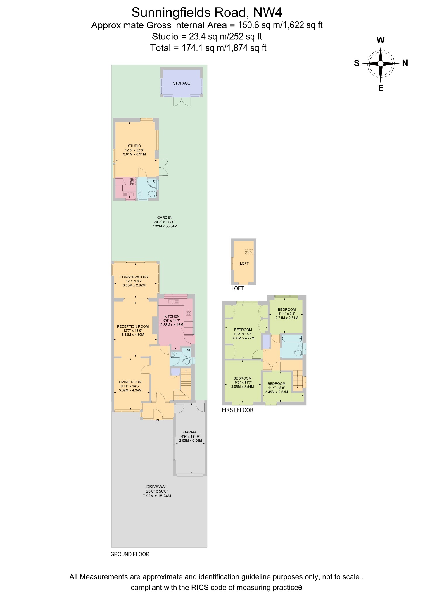 25, Sunningfields Road, London floorplan