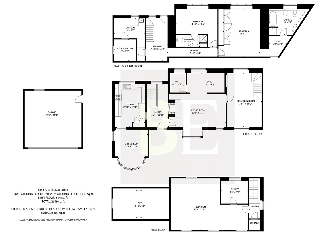 La Grange, La Rue du Blanc Pignon, St Martin floorplan