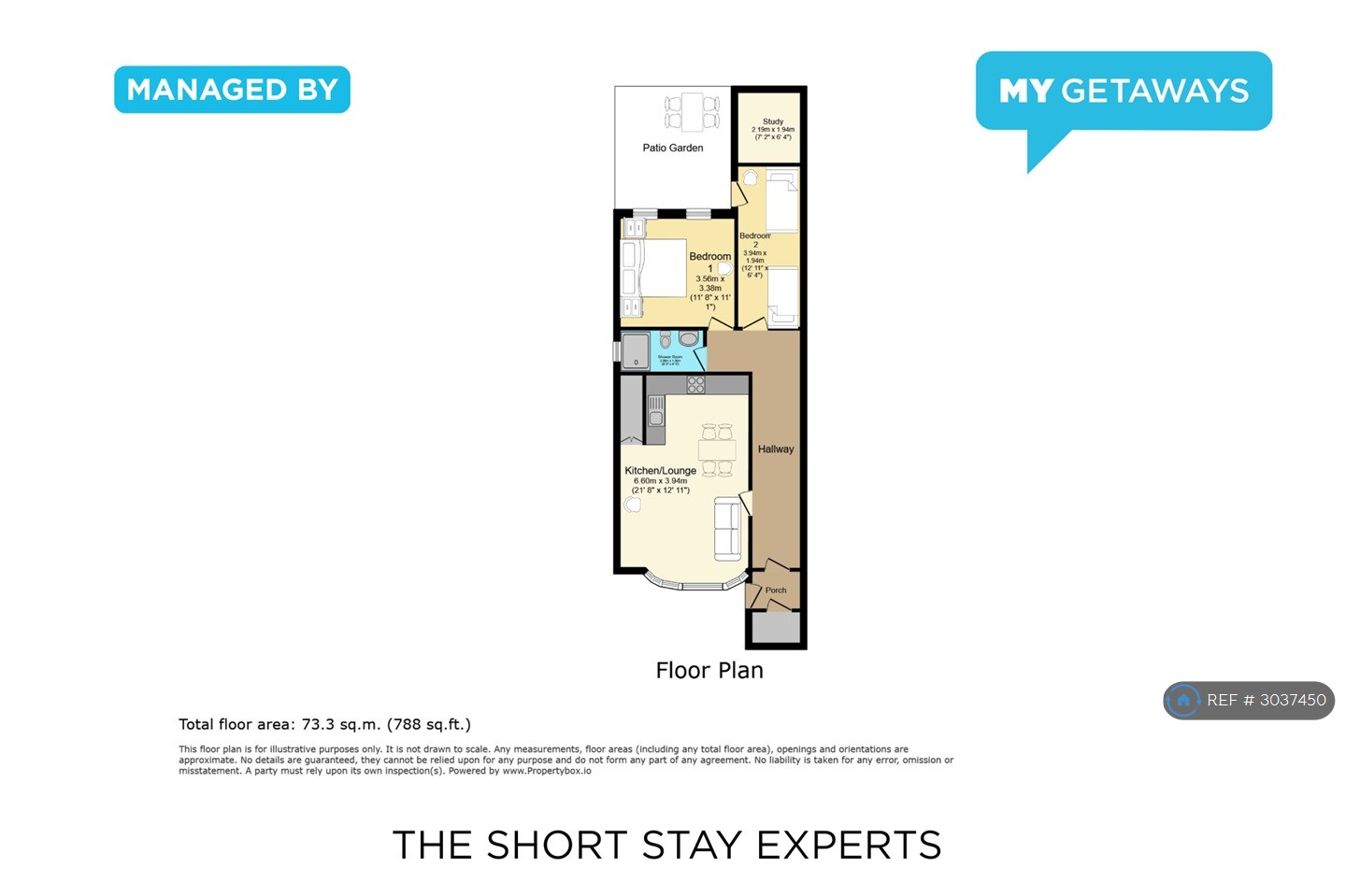 Coastal Calm, Lowerground Floor  Montpelier Road, Brighton floorplan